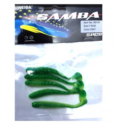 Twister Siweida Samba New 5buc/plic S3102-k066 7cm