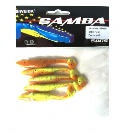 Twister Siweida Samba New 5buc/plic 3017-033 8cm