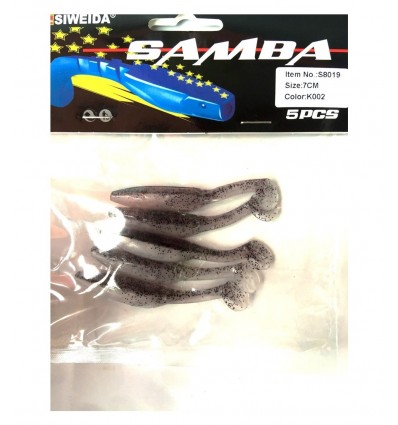 Twister Siweida Samba New 5buc/plic S8019-k037 7cm