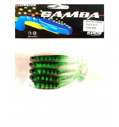 Twister Siweida Samba New 5buc/plic S8019-k002 7cm