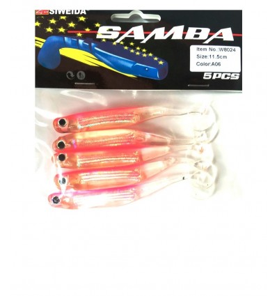 Twister Siweida Samba New 5buc/plic W8024-a08 11.5cm