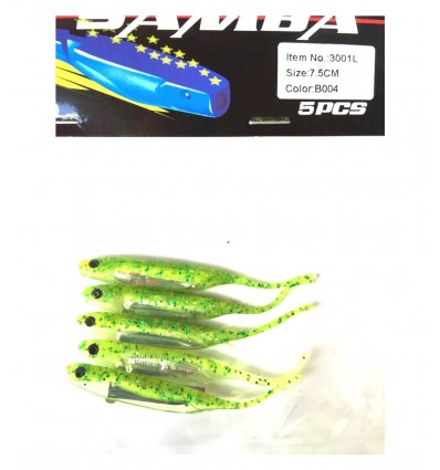 Twister Siweida Samba New 5buc/plic 3001l-b002 7.5cm