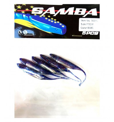 Twister Siweida Samba New 5buc/plic 3001l-b006 7.5cm