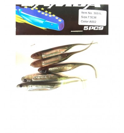 Twister Siweida Samba New 5buc/plic 3001l-b033 7.5cm