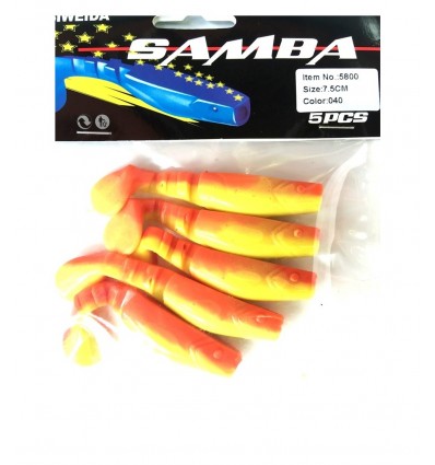 Twister Siweida Samba New 5buc/plic 3001l-a002 7.5cm
