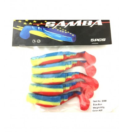 Twister Siweida Samba Nou 5buc/plic 8cm A25