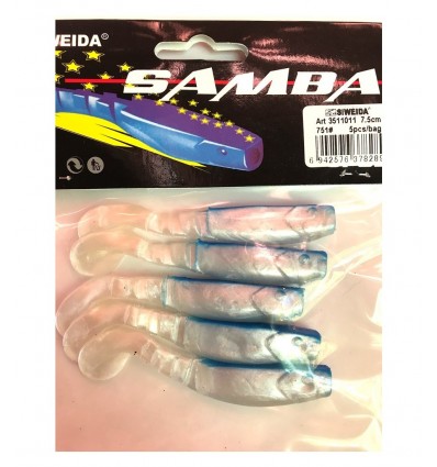 Twister Siweida Samba 750 5buc/plic 9cm