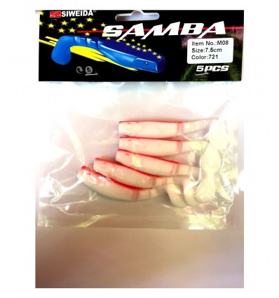 Twister Siweida Samba 724 7.5cm 5buc/plic