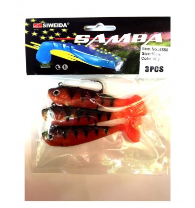 Twister Echipat Siweida Samba 134 12cm 2buc/plic