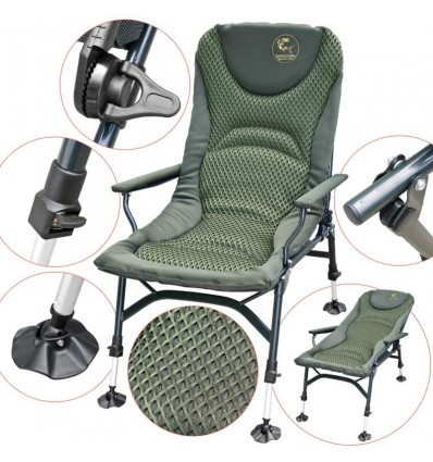 Scaun Pescuit La Crap Baracuda Hyc 022-UC Kaki