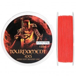 Fir textil Baracuda Tournament 4XS 150 m pentru salau orange-fluo