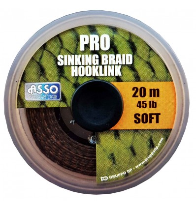 Fir ASSO Pro Soft Sinking Braid Hooklink 20m