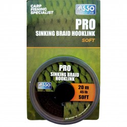 Fir ASSO Pro Soft Sinking Braid Hooklink 20m