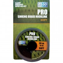 Fir ASSO Pro Soft Sinking Braid Hooklink 20m