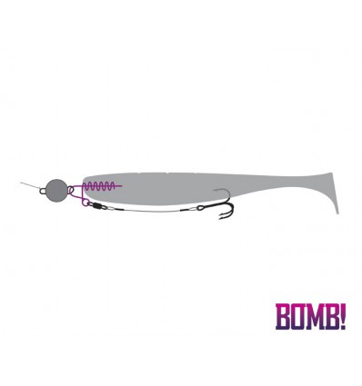 Spirala Delphin Bomb! Twisto D-lock 5buc