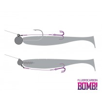Montura Delphin BOMB! Twisto RIGS Fluorocarbon 3buc