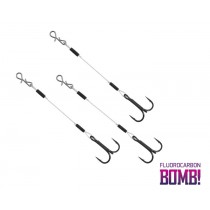 Montura Delphin BOMB! Twisto RIGS Fluorocarbon 3buc