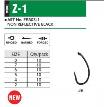 Carlige Hayabusa Z-1 Nrb Nonreflect Black Nickel 10buc/plic