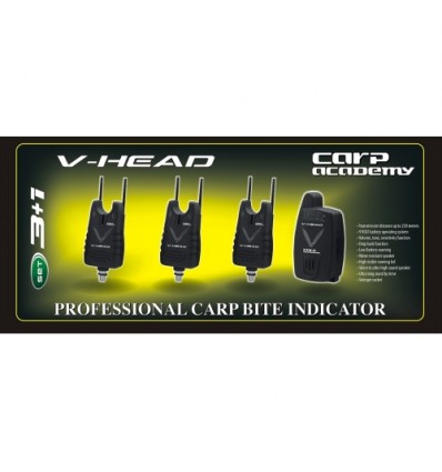 Set Avertizori Carp Academy V-Head 3+1