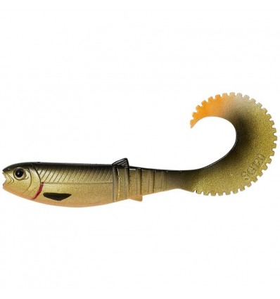 Savage Gear Shad LB Cannibal Curltail 10cm 5g Golden AMB 4buc/pl