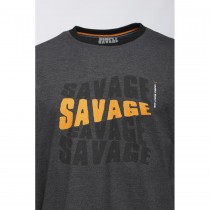 Savage Gear Tricou Simply Logo-Tee Long Sleeve