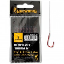 Carlige Legate Browning No.16 60cm 0.12mm Feeder Leader Sensitive FC
