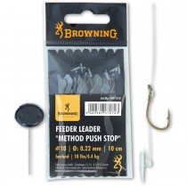 Carlige Legate Browning 10cm Feeder Leader Method Push Stop Bronz Carlige Legate Browning 10cm Feeder Leader Method Push Stop Bronz