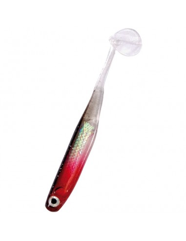 Shad Nomura Mini Real Pluse, Red Head Black, 5cm, 7g, 5buc