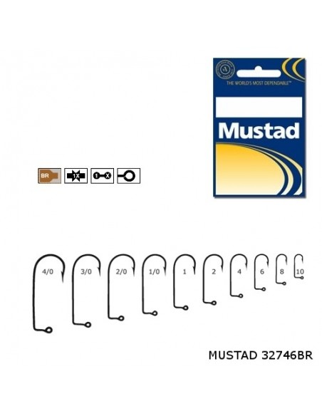 Carlig Mustad Bronz Pentru Twister, Nr. 4 Carlig Mustad Bronz Pentru Twister, Nr. 4