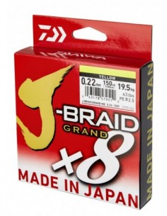 Fir Textil Daiwa J-Braid Grand X8, Yellow, 135m 2