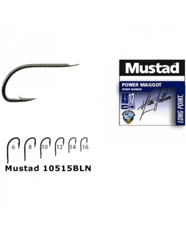 Carlig Mustad Forjat BLN Power Maggot, 10buc/plic