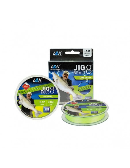 Fir Textil L&K Jig Braid, Lime Green, 110m Fir Textil L&K Jig Braid, Lime Green, 110m