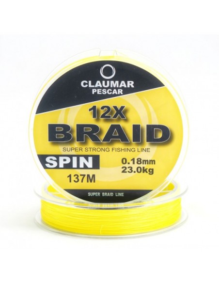 Fir Textil Claumar Spin 12x Super Braid Strong, 137m