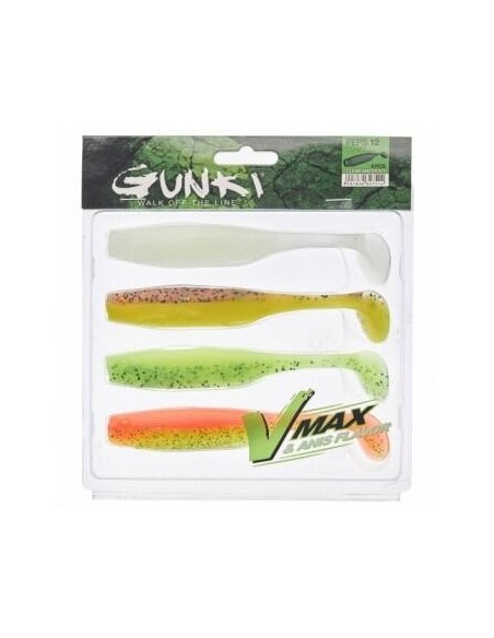 Kit Shad Gunki Peps, Dark Water, 9cm, 4buc/plic