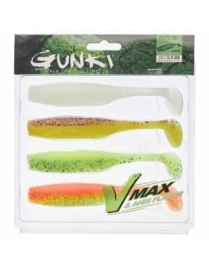 Kit Shad Gunki Peps II, Dark Water, 7cm, 4buc/plic